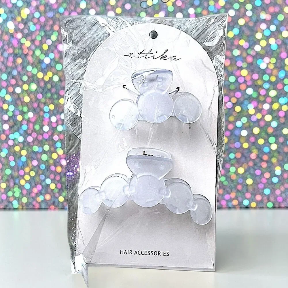 ETTIKA Opaque Hair Claw Set Of 2 Brand New With Tags MSRP $40